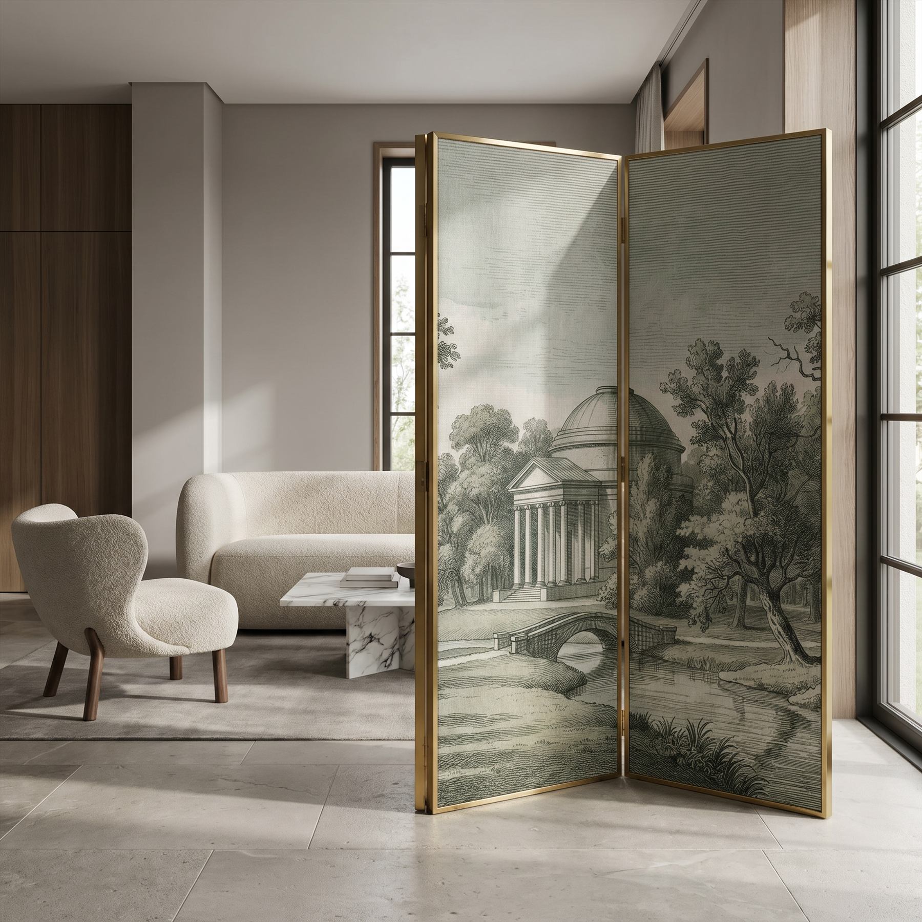 Classical-Engraving-Domed-Pavilion-10-Folding-Screen