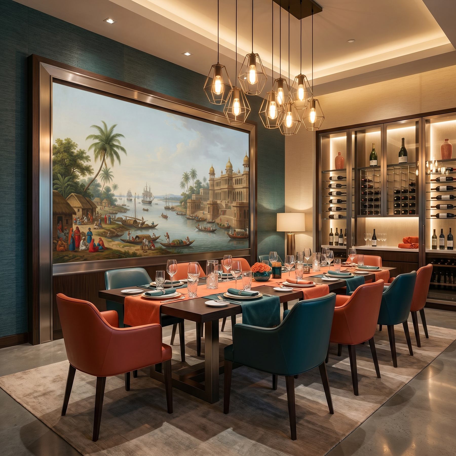 Company-School Indian Heritage Waterfront Palace Panorama - 美国商务餐厅包间