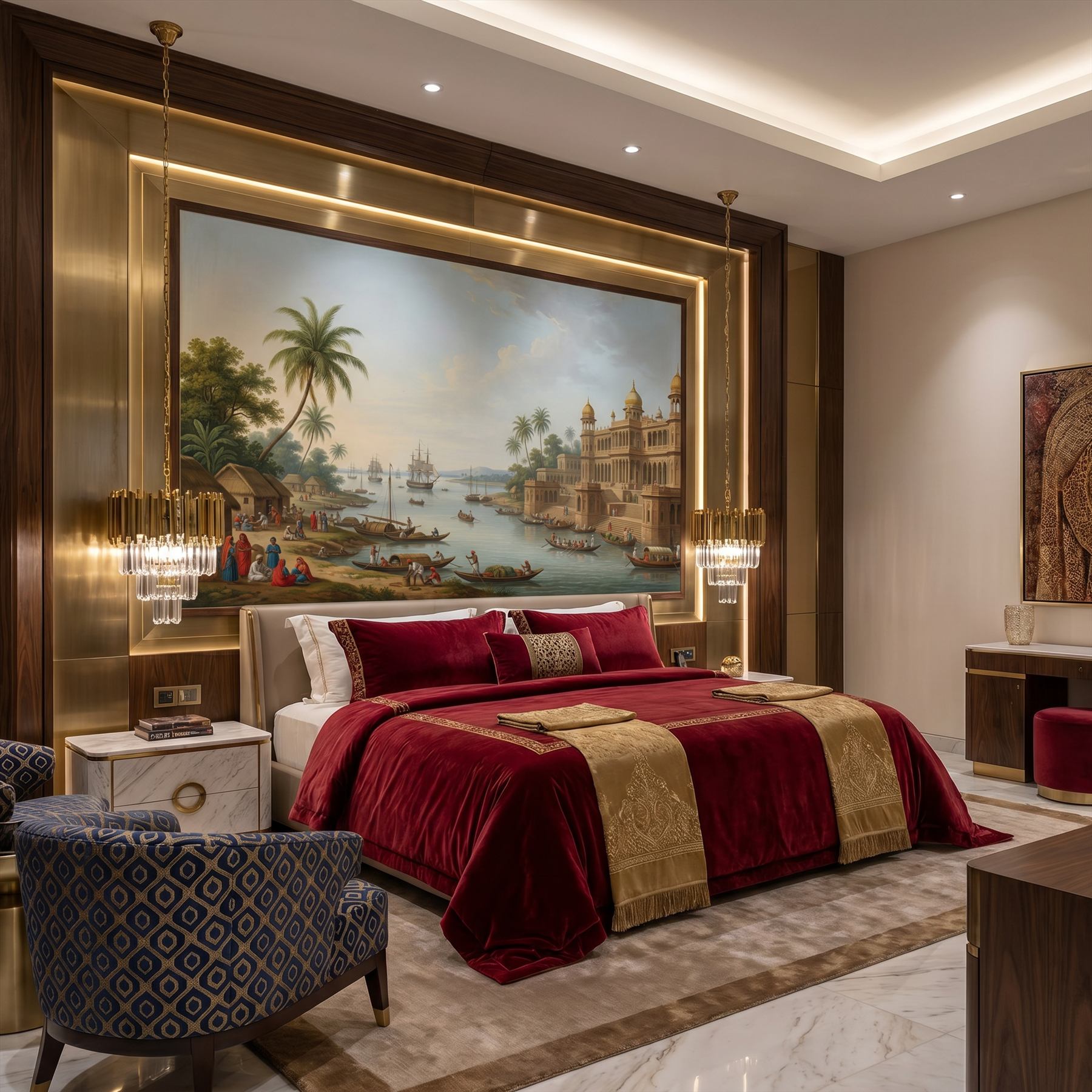 Company-School Indian Heritage Waterfront Palace Panorama - 卡塔尔精品酒店套房