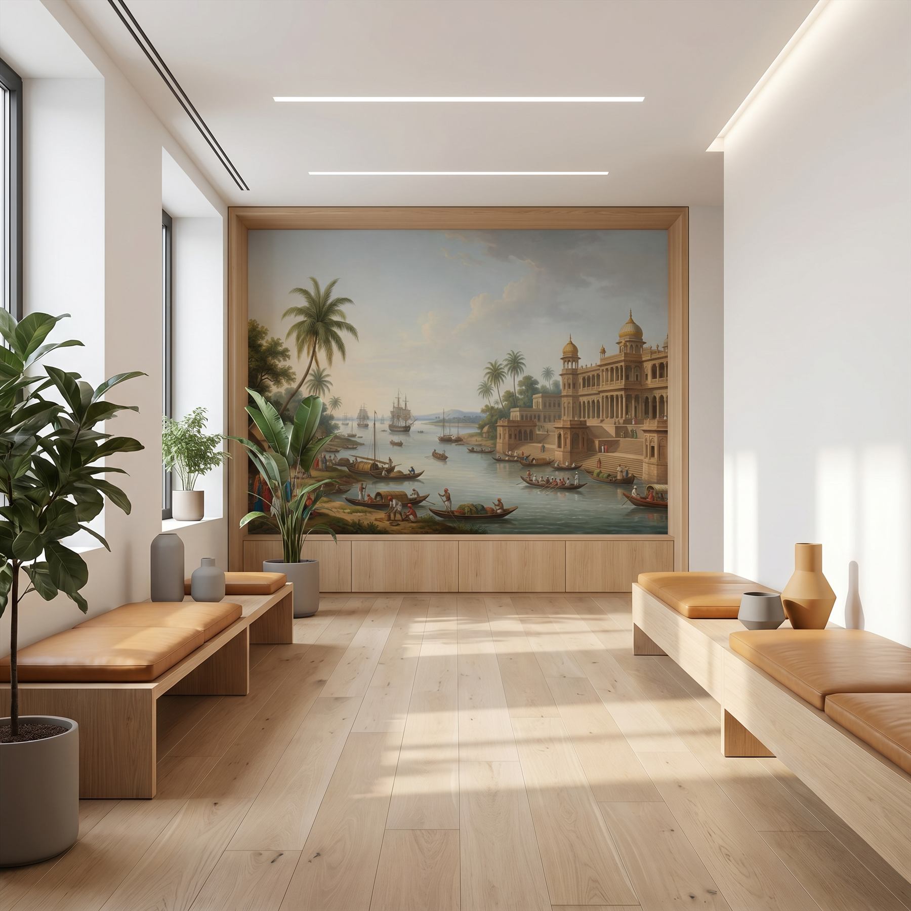 Company-School Indian Heritage Waterfront Palace Panorama - 北欧风格会所走廊