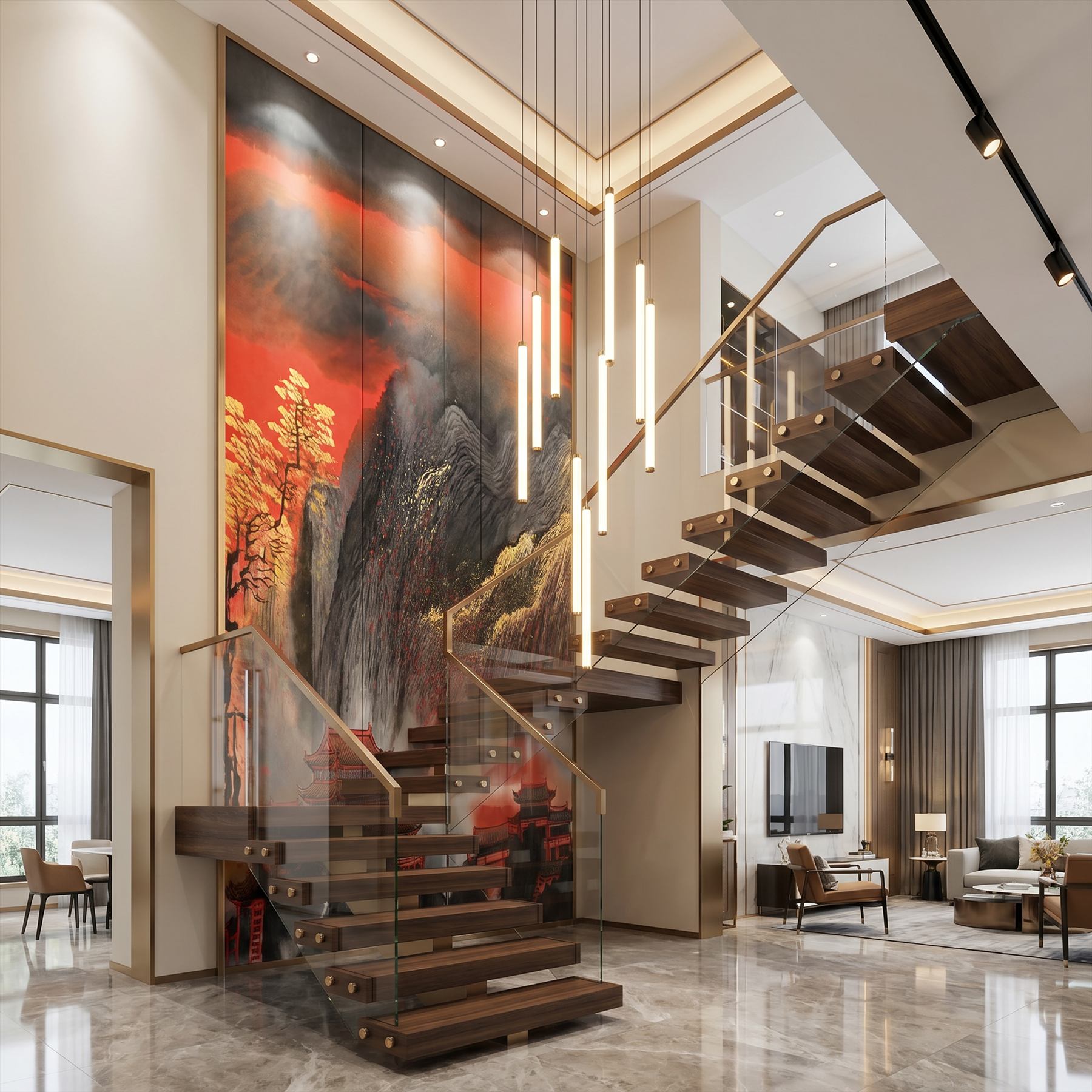 Crimson-Peaks-Splendor Luxury-Villa-Staircase