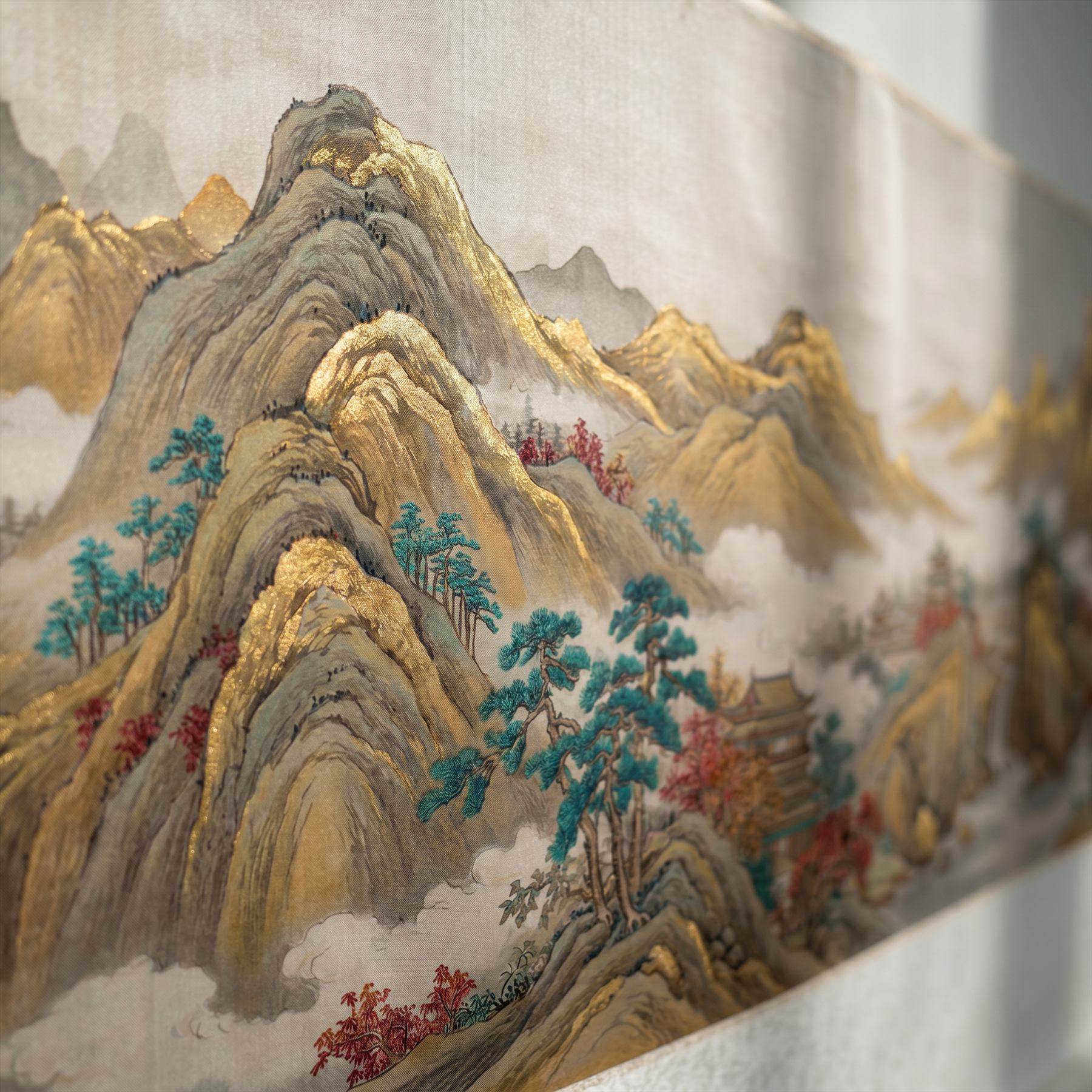 Golden-Peaks-Landscape-for-Luxury-Commercial-Space-Teal-Crimson-Accents-01-Silk-Print