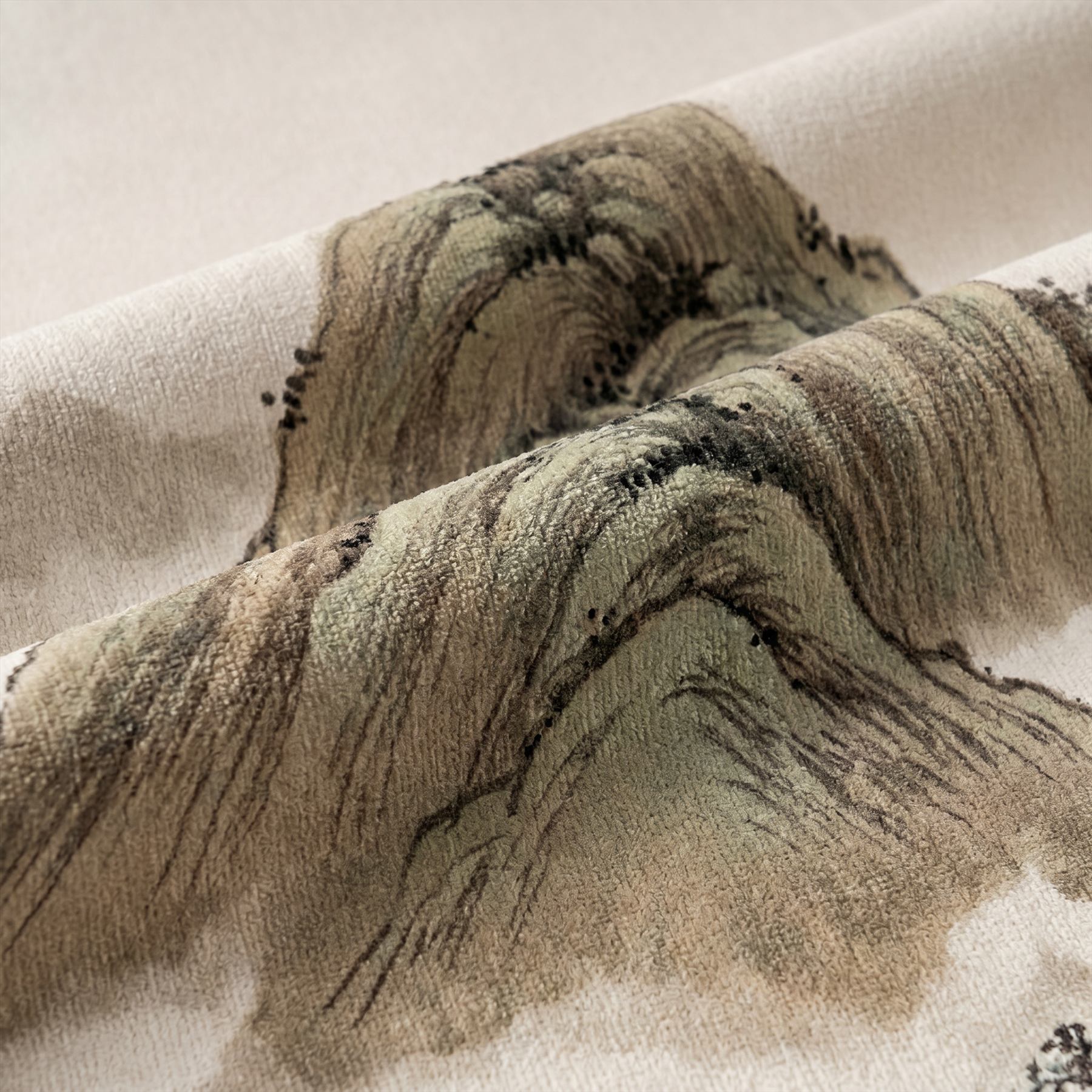 Ink-Wash Landscape Material Detail - Ultra-fine Chenille 2