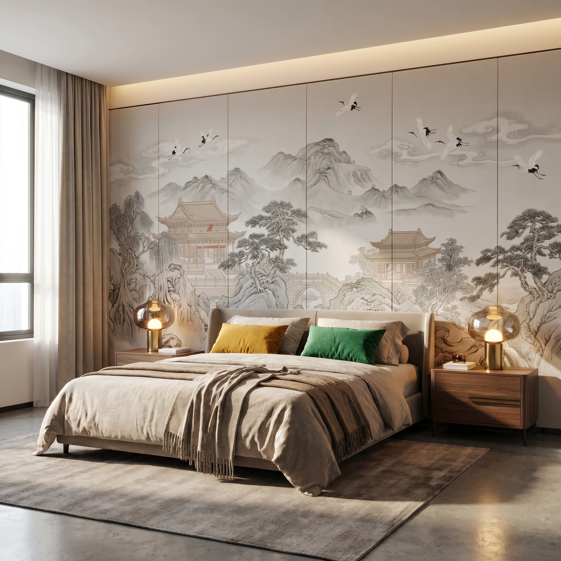 Oriental Ink Pavilion Chinese ink wash landscape - 精品酒店客房