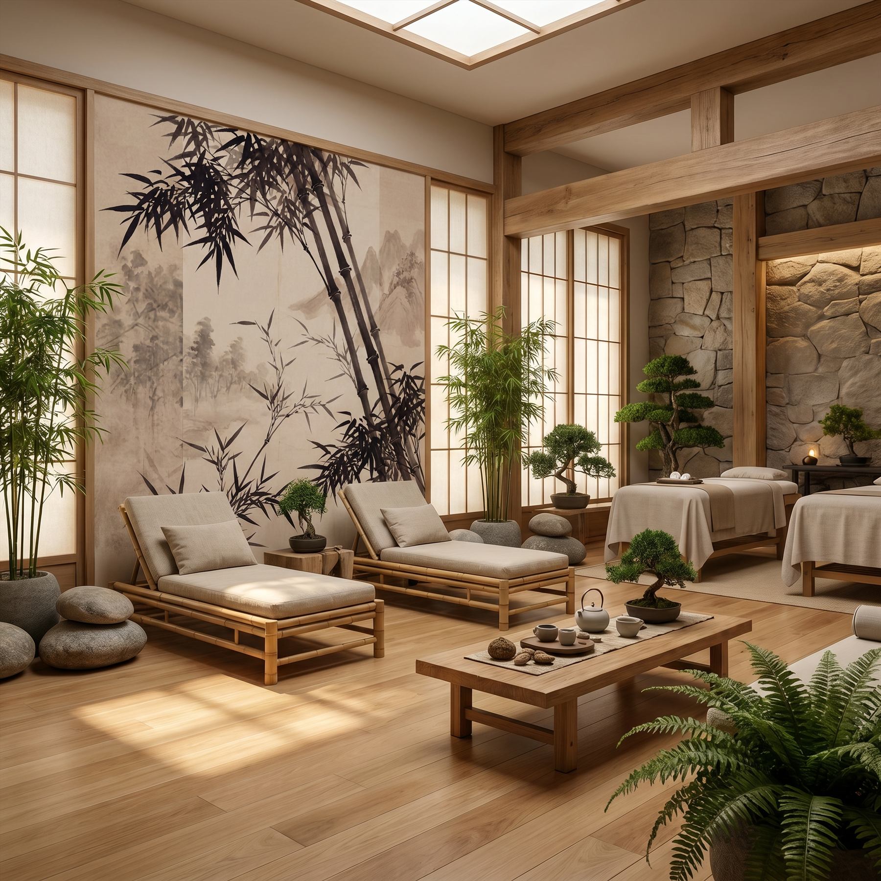 Sumi-e Bamboo 08 - 高级SPA会所